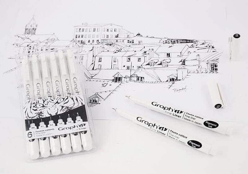 Graph’it Fine Liners tusser sort 0,5mm GI43355 - Billede 3