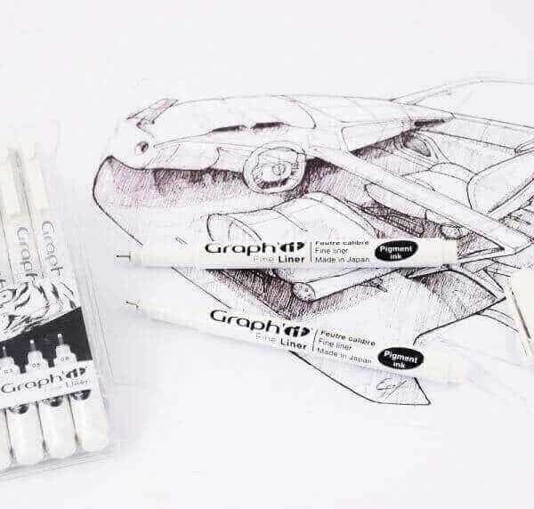 Graph’it Fine Liners tusser sort 0,5mm GI43355 - Billede 4