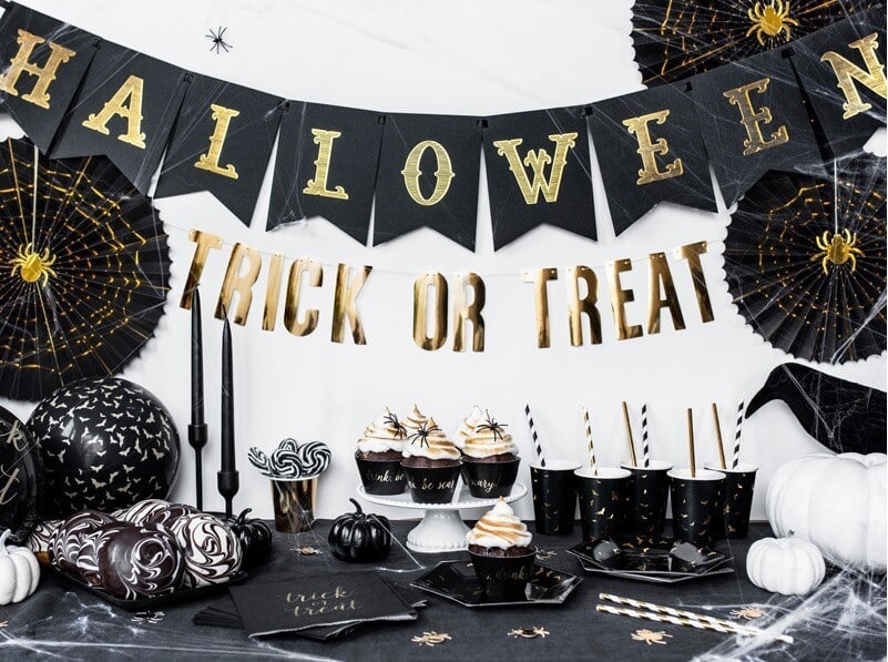 Guirlande sort med Halloween 20cm x 175cm - Billede 3