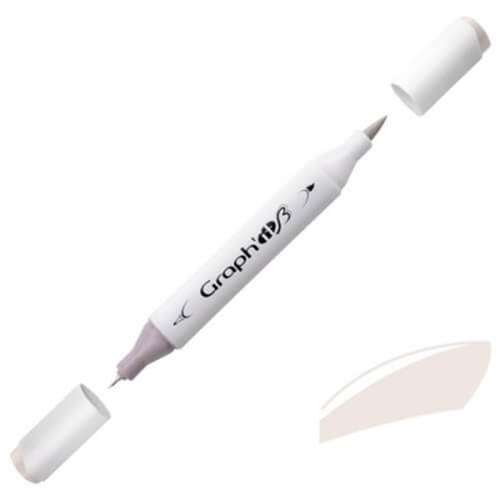 Graph’it Twin Brush Markers GI89401 Warm Grey 1 alkoholbaseret tusser - Billede 2