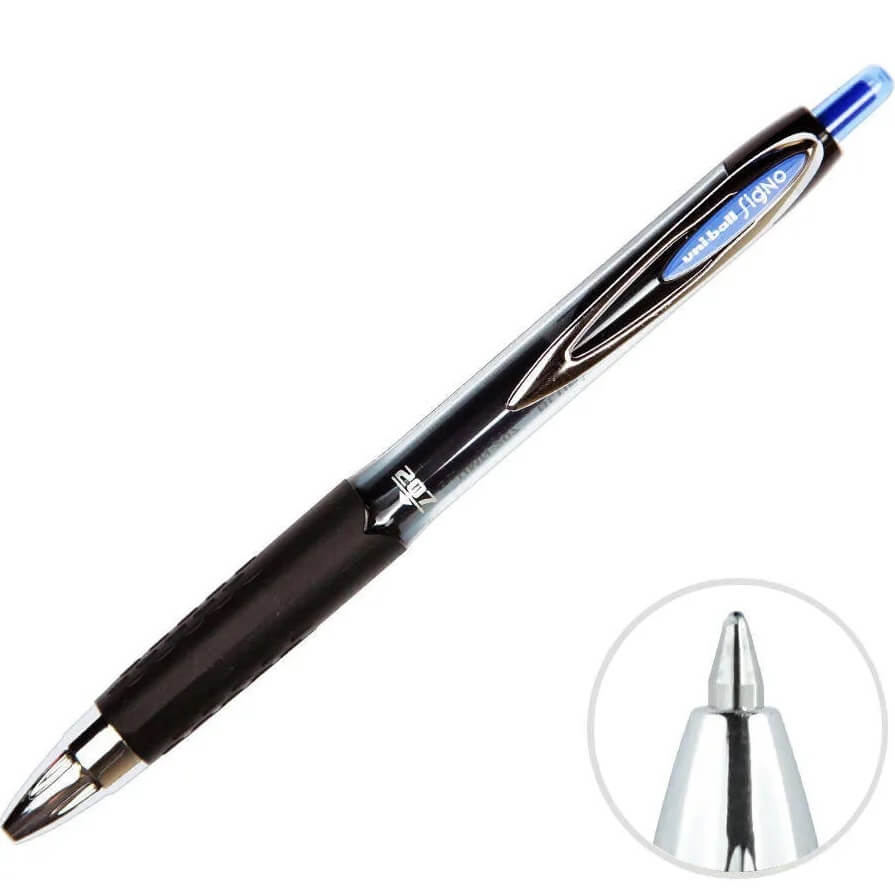 Uni-ball Signo Rollerball pen 0.7 mm Fine blå UMN-207 - Billede 3
