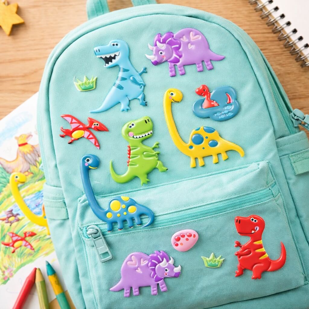 Stickers med dinosaurer til børn – kreative klistermærker & 3D stickers - Billede 3