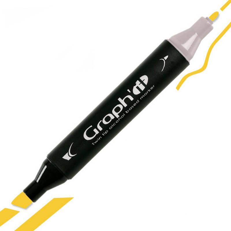GRAPH’IT Twin Tip Marker GI01190 Canary tusser - Billede 2